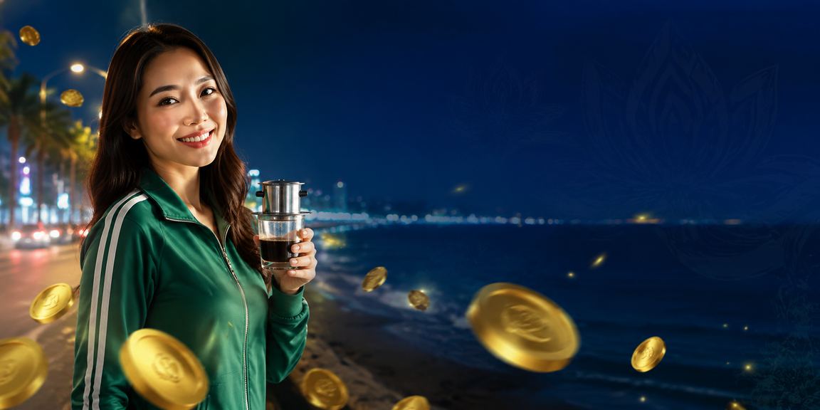 Người dùng tại Phan Thiết đăng ký tài khoản và nhận bonus trong không gian cà phê